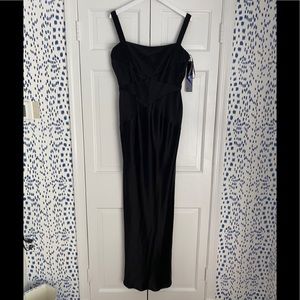 NWT Carla Wescott black evening dress size 12
